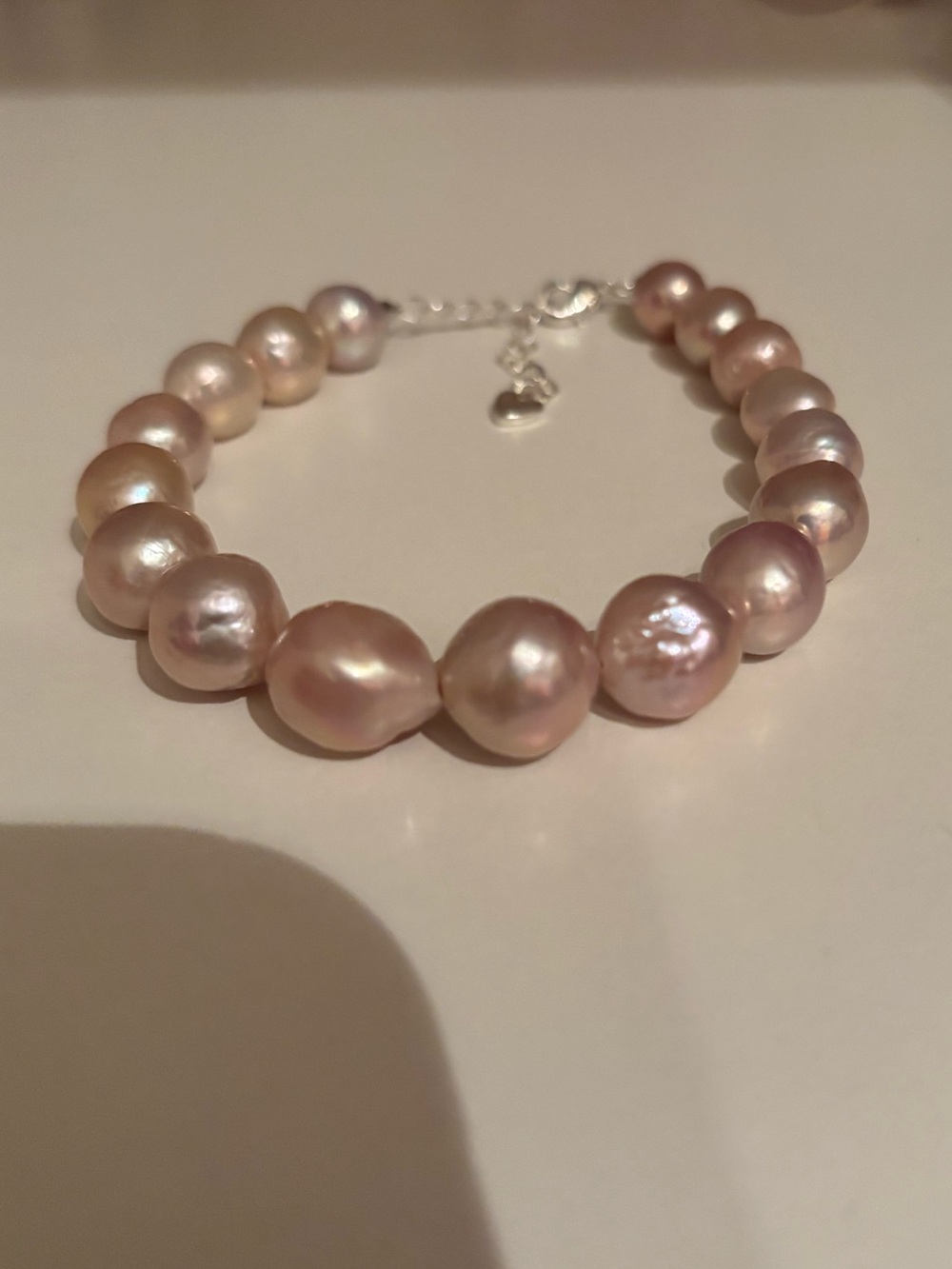 Freshwater Pink baroque Pearl Bracelet
